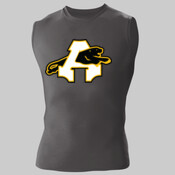 Block A (white) - Adult Compression Sleeveless Tee